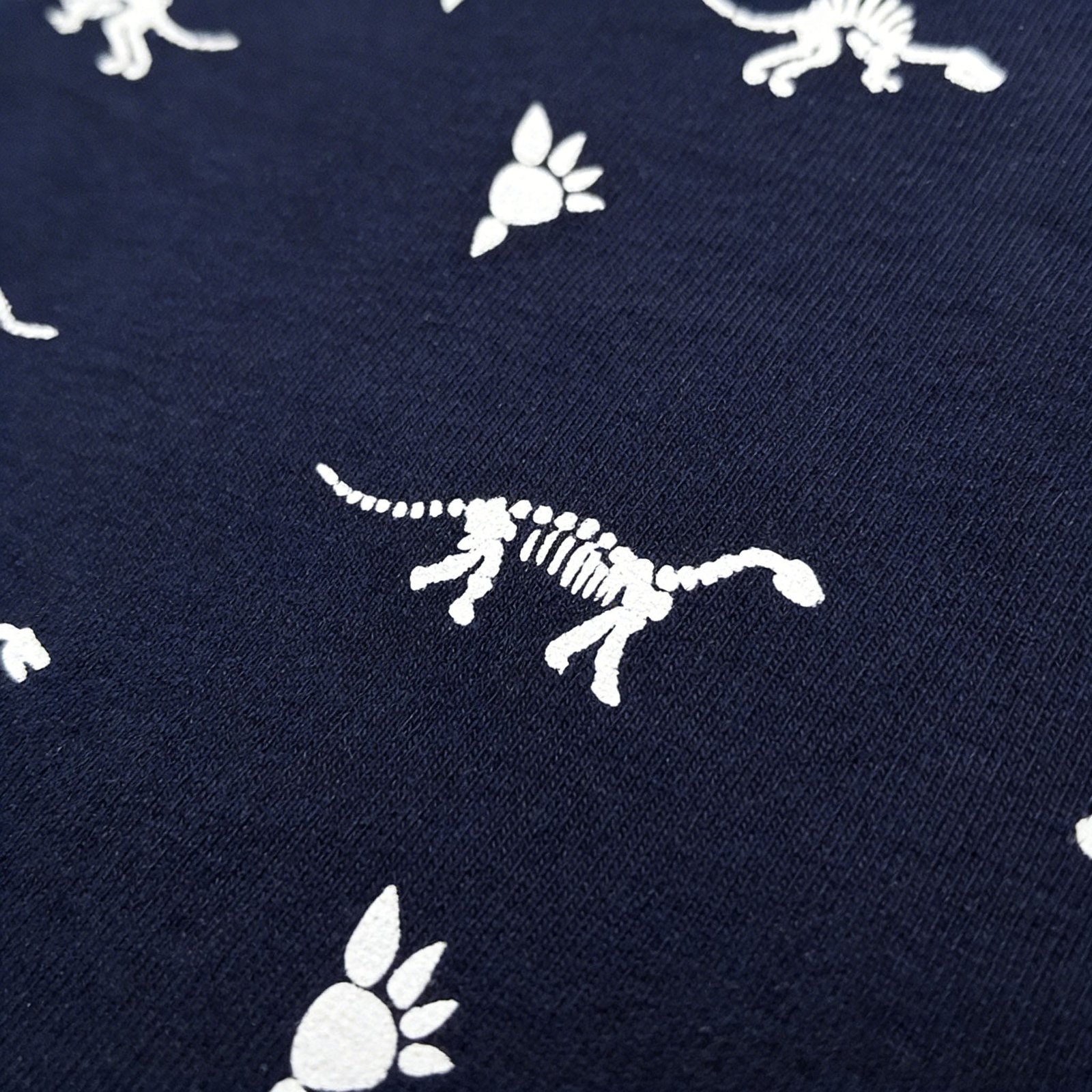 SENMAN REALM KIDS Baby Boys Navy Dinosaur Fossil Print Romper (0/3M–24M) view 4