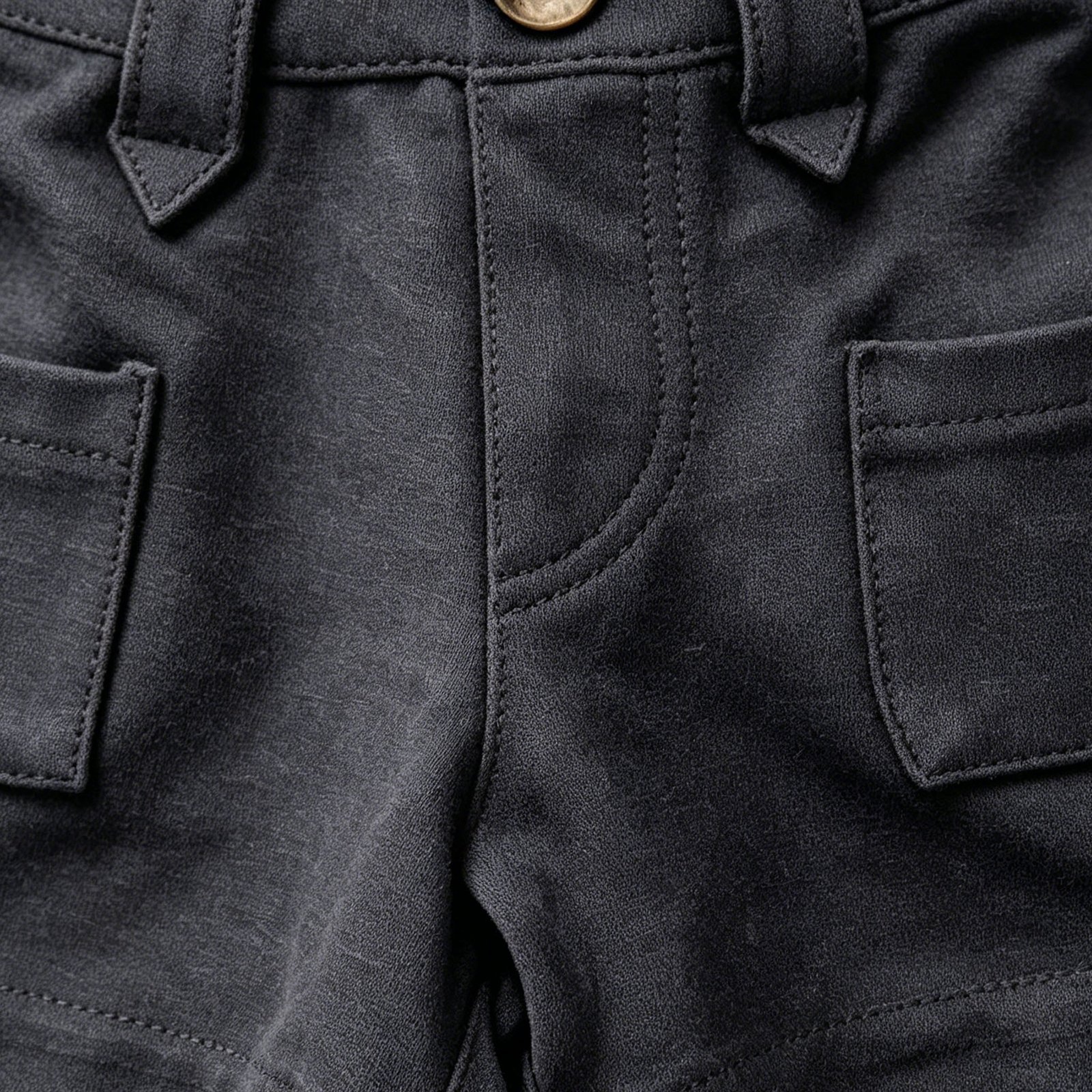 SENMAN REALM KIDS Boys Black Side Pocket Pull-On Shorts – Sibling Matching (3/6M–7) view 4